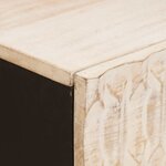 vidaXL Buffet avec stockage Finition Lavage Blanc 80 x 33 x 75 cm