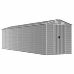 vidaXL Abri de jardin gris clair 191 x 725 x 198 cm en acier galvanisé