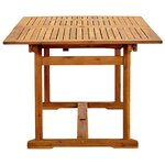 vidaXL Ensemble à Manger de jardin 7Pièces bois d'acacia solide textilène