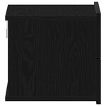 Commode de chevet vidaXL Noir en chêne 40x30x30 cm en bois d'ingénierie