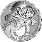 Pièce de monnaie en Argent 10 Euro g 22.2 Millésime 2024 Olimpic Games Paris 2024 SAUT OBSTACLES
