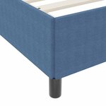vidaXL Cadre de lit avec matelas Bleu 140 x 200 cm tissu