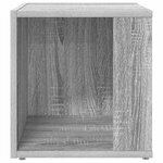vidaXL Tables d'appoint 33 x 33 x 34 cm Engineered Wood Sonoma gris