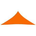 Vidaxl voile de parasol tissu oxford triangulaire 3x4x4 m orange