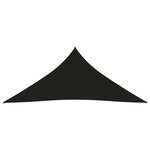 vidaXL Voile de parasol tissu oxford triangulaire 4 5x4 5x4 5 m noir