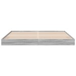 vidaXL Cadre de lit sonoma gris 180x200 cm bois d'ingénierie