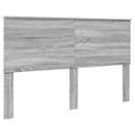 vidaXL Tête de lit Gris Sonoma 160 cm Bois d'ingénierie