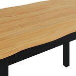 VidaXL Table de salle à manger / Table de repas EKAI Noir
