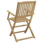 vidaXL Chaises pliables de jardin lot de 4 bois massif d'acacia