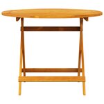 Ensemble de salle à manger de jardin 5 pièces en bois massif d'acacia vidaXL