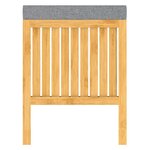 EISL Panier à linge 2 en 1 avec coussin de siège Bambou 39x39x52 5 cm