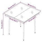 vidaXL Ensemble à manger de jardin coussins 5 Pièces Résine tressée Verre