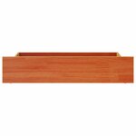 vidaXL Tiroirs de lit 4 Pièces cire marron bois de pin massif