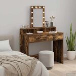 vidaXL Table de Toilette Marron 100 x 41 x 140 cm Bois d'ingénierie