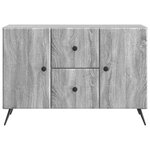 vidaXL Buffet Sonoma gris 89 x 34 5 x 60 cm Bois d'ingénierie