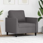 vidaXL Fauteuil Gris 60 cm Similicuir