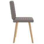 vidaXL Chaises à manger lot de 2 taupe tissu