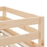 vidaXL Lit mezzanine enfants avec tunnel sans matelas bleu 90x200 cm