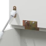 vidaXL Boîte à Jouets Blanc 73 x 33 x 55 cm Bois d'ingénierie