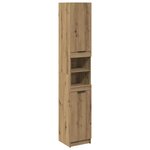 vidaXL Armoire de bain chêne artisanal 32x34x188 5cm bois d'ingénierie
