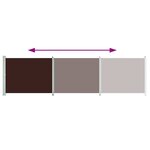 vidaXL Auvent latéral rétractable de patio 600x160 cm marron
