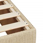 vidaXL Cadre de lit Crème 80x200 cm Tissu
