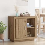vidaXL Buffet chêne artisanal 40 x 80 x 75 cm Bois d'ingénierie