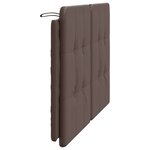 vidaXL Coussin de tête de lit Zadar marron 140 cm similicuir