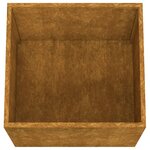 vidaXL Jardinières 2 Pièces 42x40x39 cm acier corten