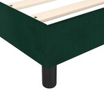 vidaXL Sommier à lattes de lit et matelas Vert foncé 180x200cm Velours