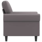 vidaXL Fauteuil Gris 60 cm Similicuir