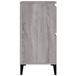 vidaXL Buffets 2 Pièces sonoma gris 60x35x70 cm bois d'ingénierie