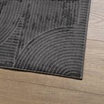 vidaXL Tapis IZA poils courts style scandinave anthracite 100x200 cm