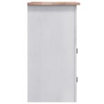 vidaXL Meuble TV Gamme Corona pin mexicain Gris 80x43x78 cm