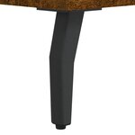 vidaXL Banc à chaussures chêne fumé 102x35x55 cm bois d'ingénierie