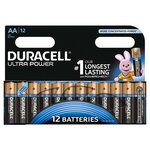 Duracell piles alcalines aa ultra power 12 pièces