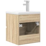 vidaXL Ensemble de meubles de salle de bain 2 Pièces chêne sonoma