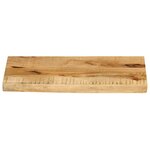 vidaXL Dessus de table 50x20x3 8 cm bord vif bois massif manguier brut