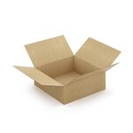 Caisse carton brune simple cannelure à montage instantané raja 40x40x15 cm (lot de 20)