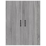 vidaXL Armoire suspendue Sonoma gris 69 5x34x90 cm Bois d'ingénierie