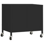 vidaXL Armoire de rangement Noir 60x35x56 cm Acier