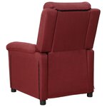vidaXL Fauteuil de massage Rouge bordeaux Tissu