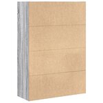 vidaXL Bibliothèque sonoma gris 80x30x114 cm bois d'ingénierie