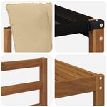 vidaXL Ensemble de canapés d'extérieur 9 Pièces Naturel et Beige