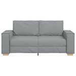 vidaXL Canapé 2 places Gris clair 180x78x84 cm Tissu
