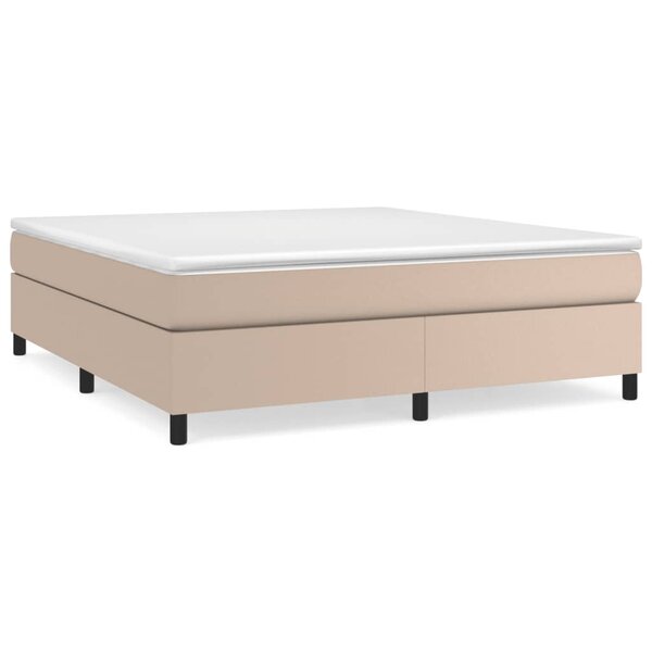 vidaXL Cadre de lit Cappuccino 180x200 cm Similicuir