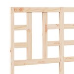 vidaXL Tête de lit 126x4x100 cm Bois massif de pin