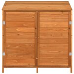 vidaXL Remise de jardin Marron 102x52x112 cm Bois de sapin solide