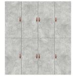 vidaXL Cadre de lit avec rangement Gris béton 180 x 200 cm