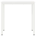 vidaXL Table de bar Blanc 110 x 55 x 105 cm Bois de pin massif